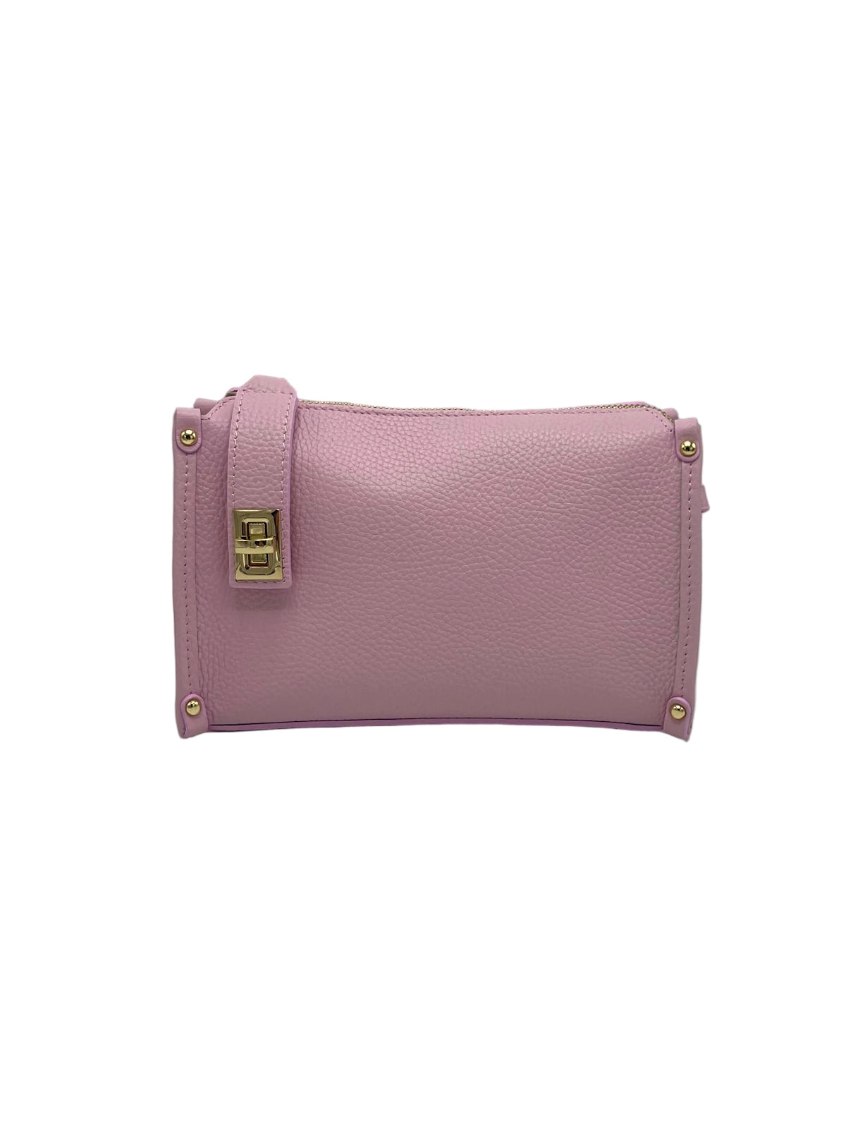 Genuine Leather Boxy Crossbody Bag, Made in Italy, art. 112759