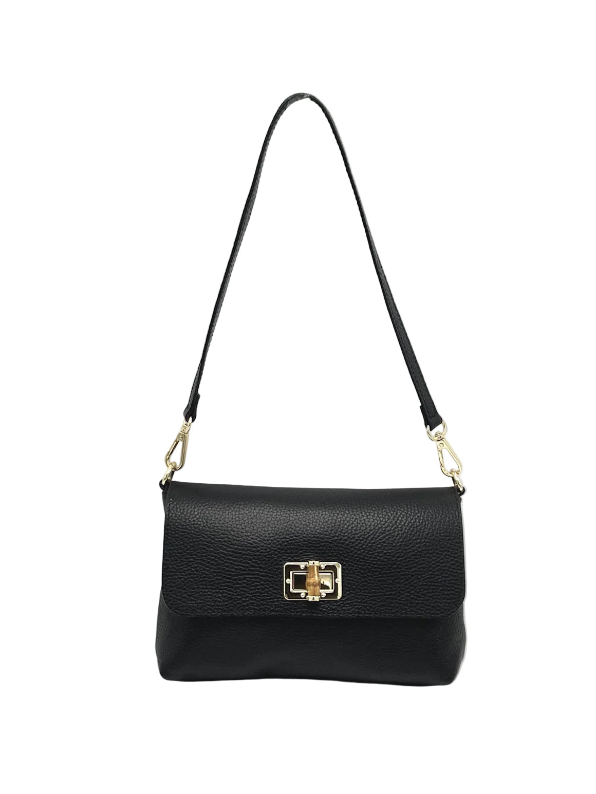 Genuine Leather Shoulder Bag with 2 straps, Made in Italy, art. 112760