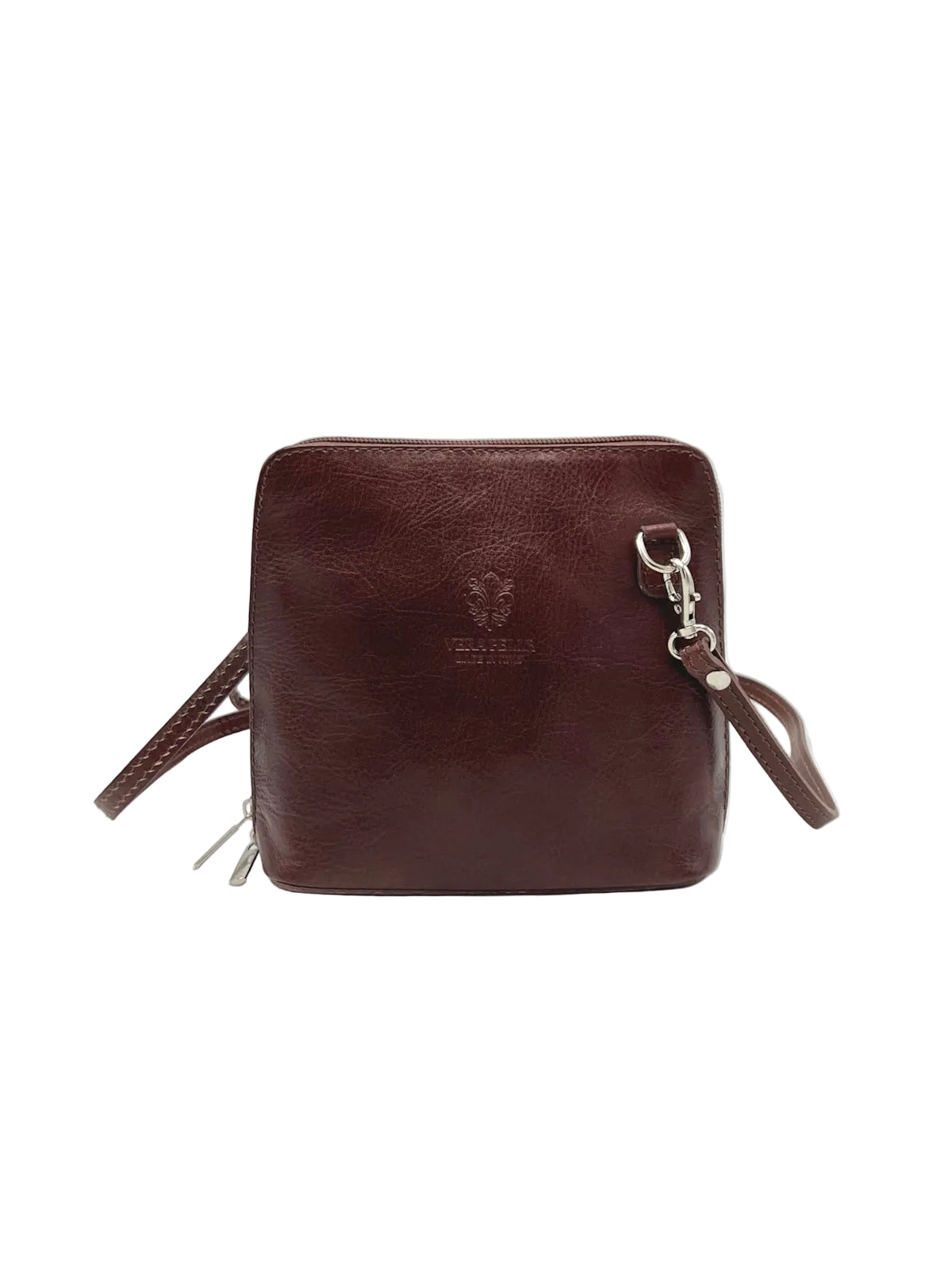 Genuine Leather Shoulder Bag, Made in Italy, art. 112758