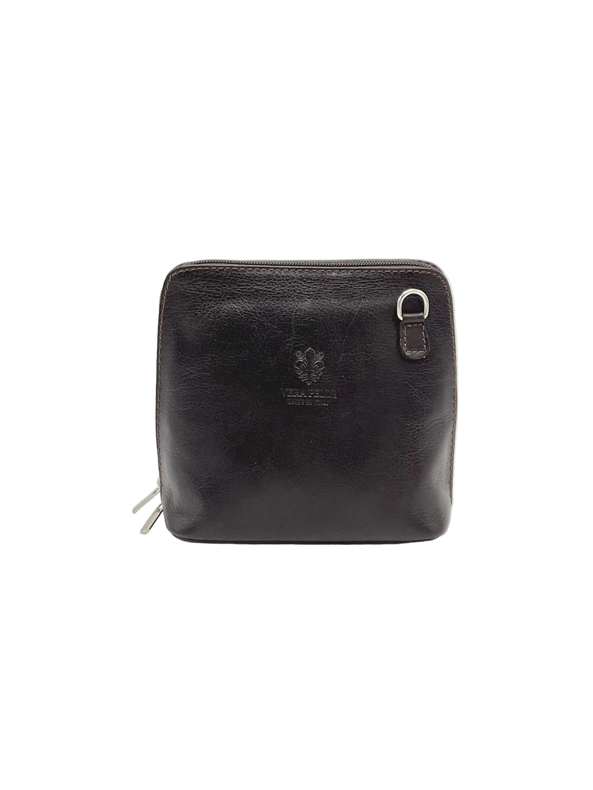 Genuine Leather Shoulder Bag, Made in Italy, art. 112758