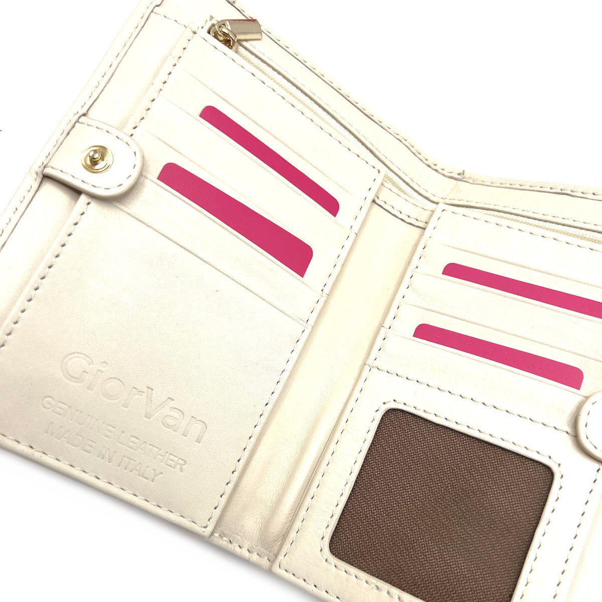 Women's genuine leather wallet, Made in Italy, art. 40456GV