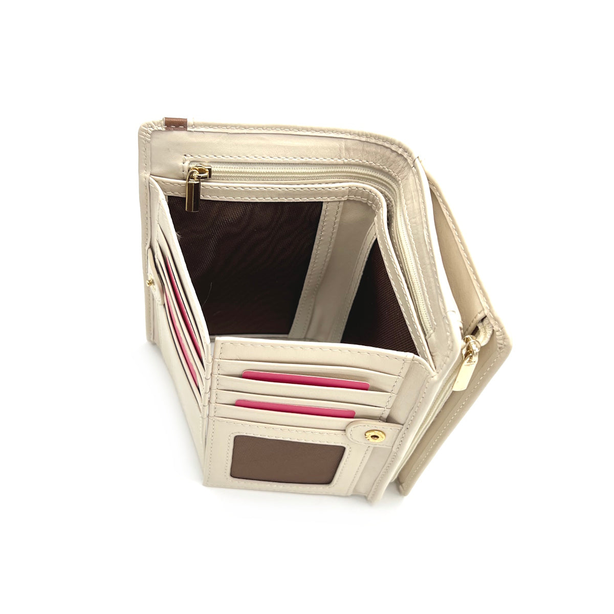 Women's genuine leather wallet, Made in Italy, art. 40456GV