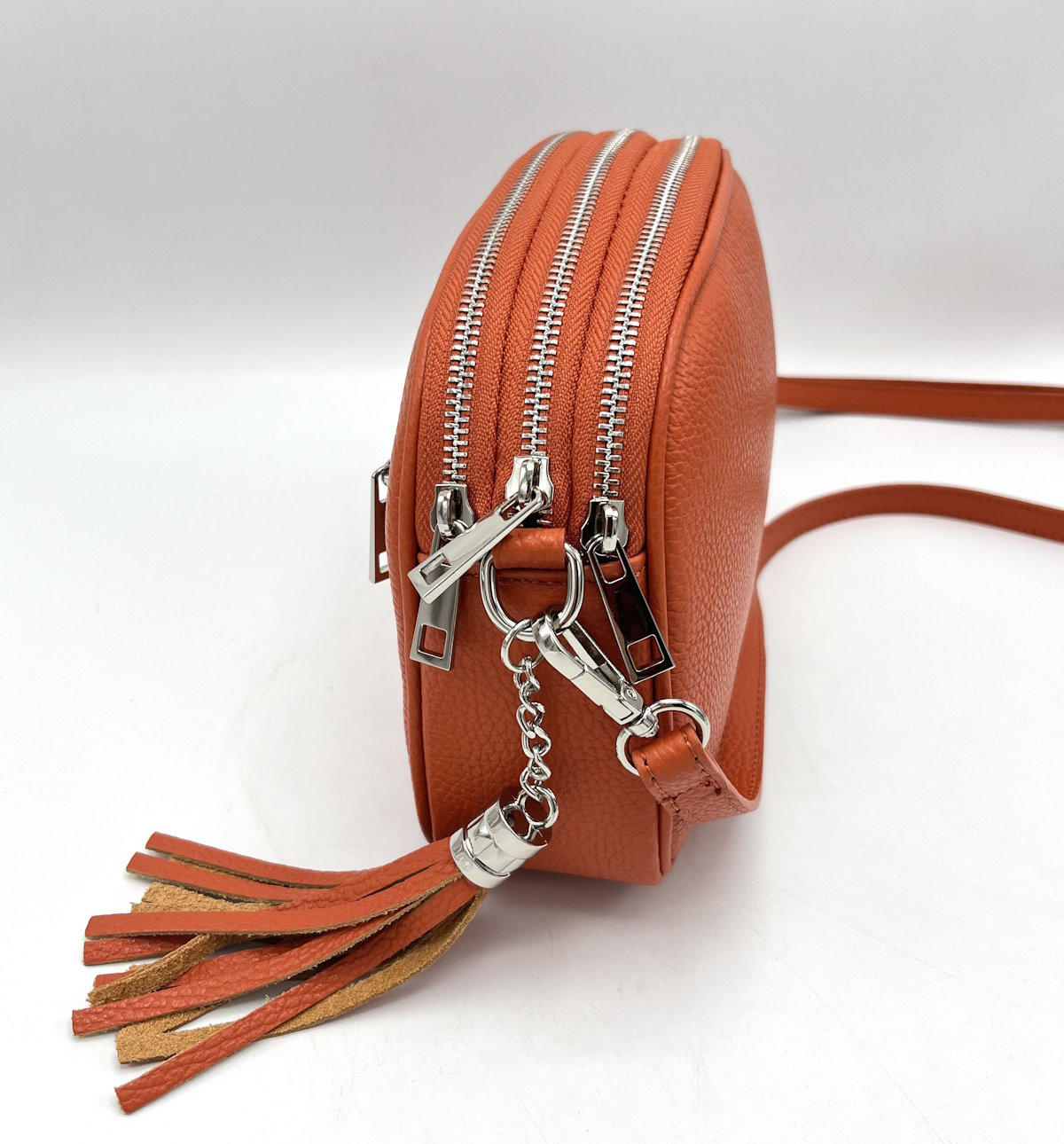 Genuine leather shoulder bag, for women, made in Italy, art. 112416.412
