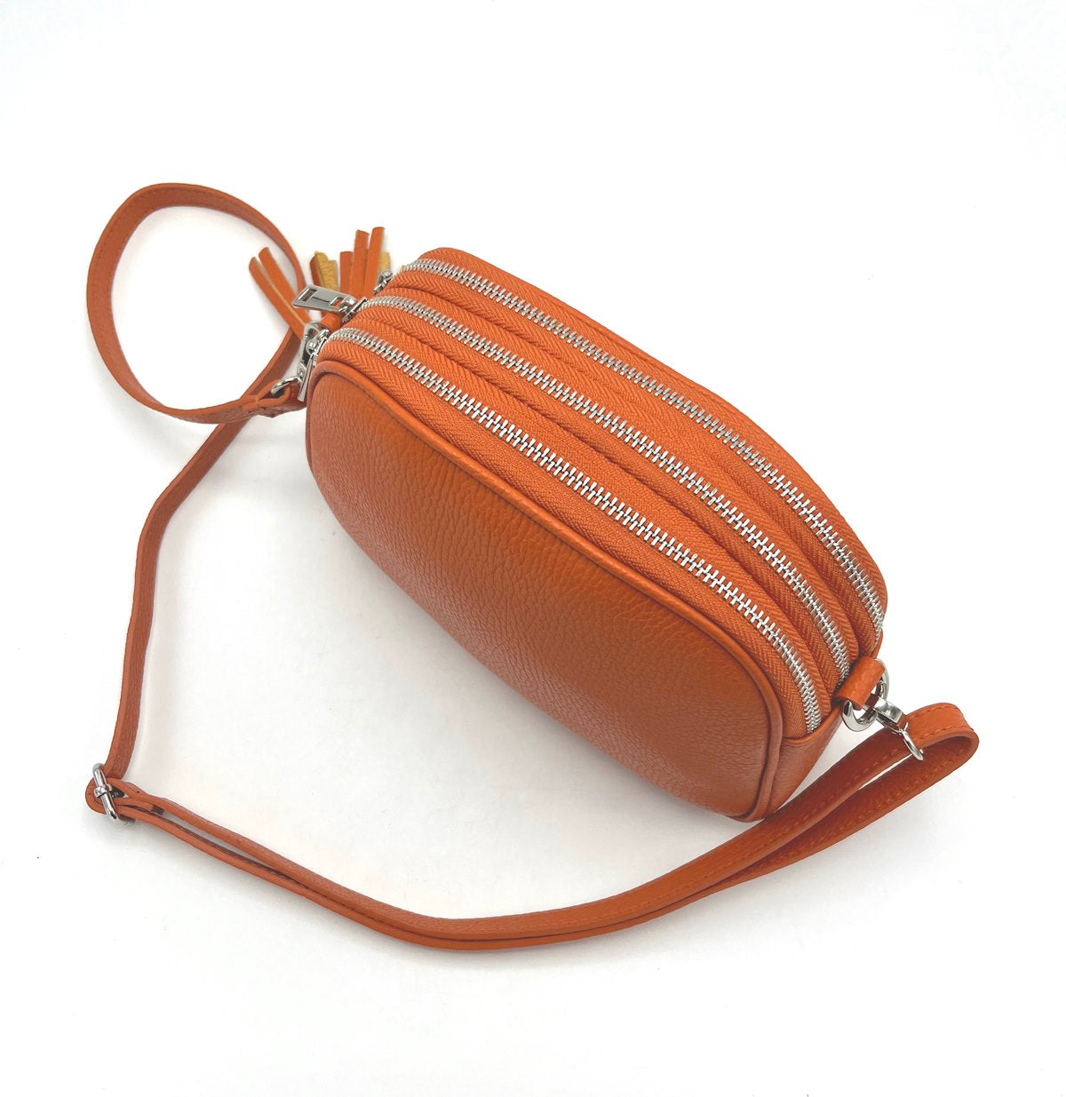 Genuine leather shoulder bag, for women, made in Italy, art. 112416.412