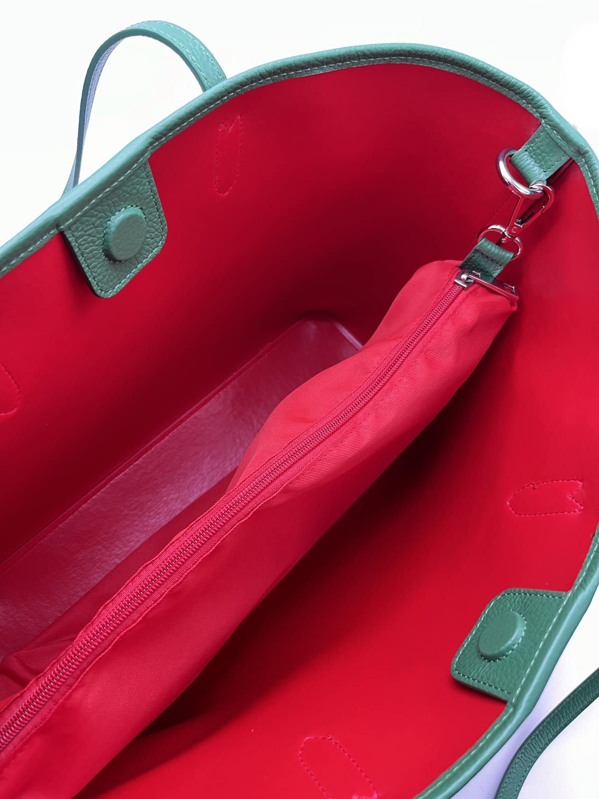 Genuine leather shopping bag, for women, Made in Italy, art. 112418