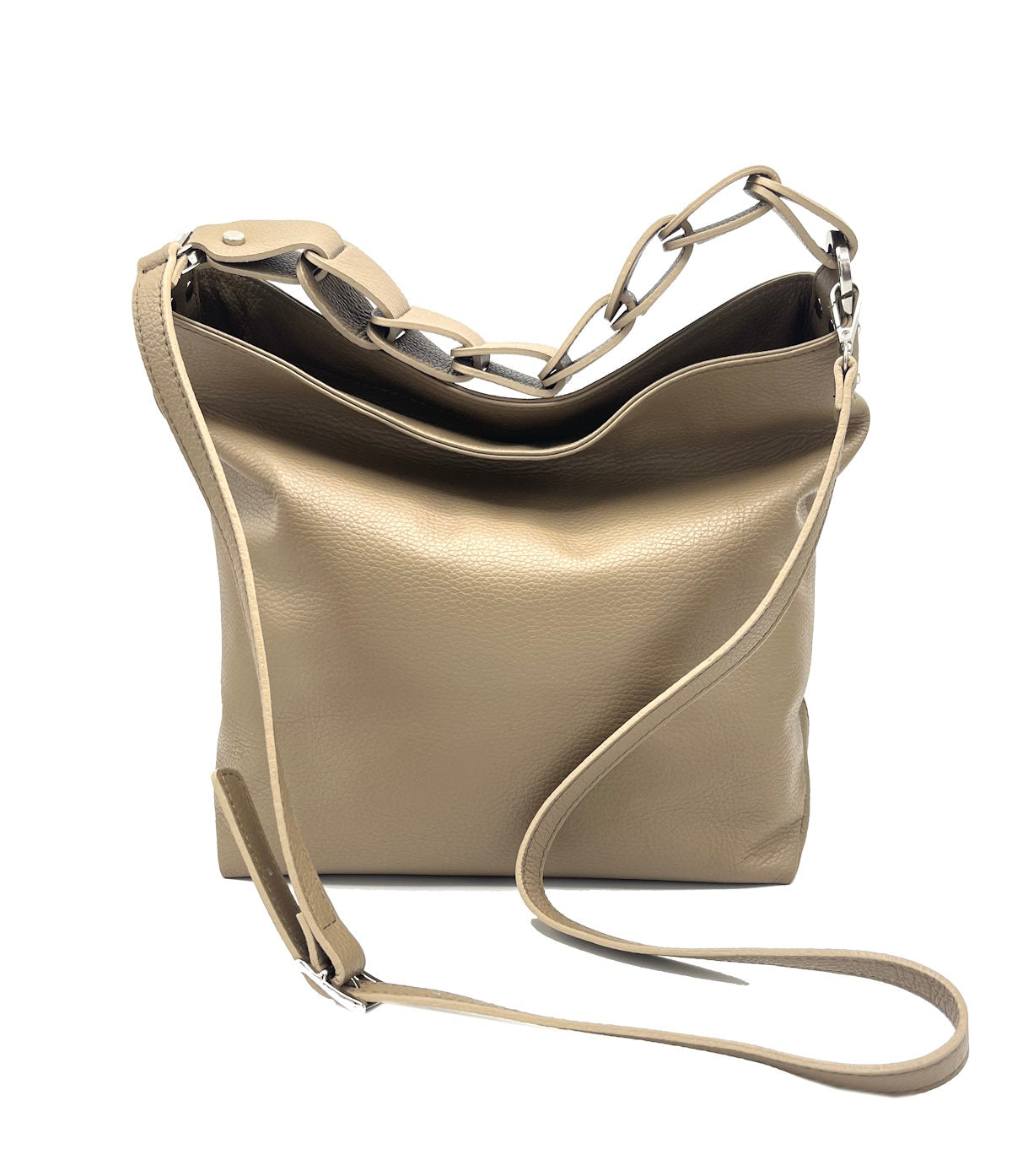 Genuine leather shoulder bag, for women, Made in Italy, art. 112420