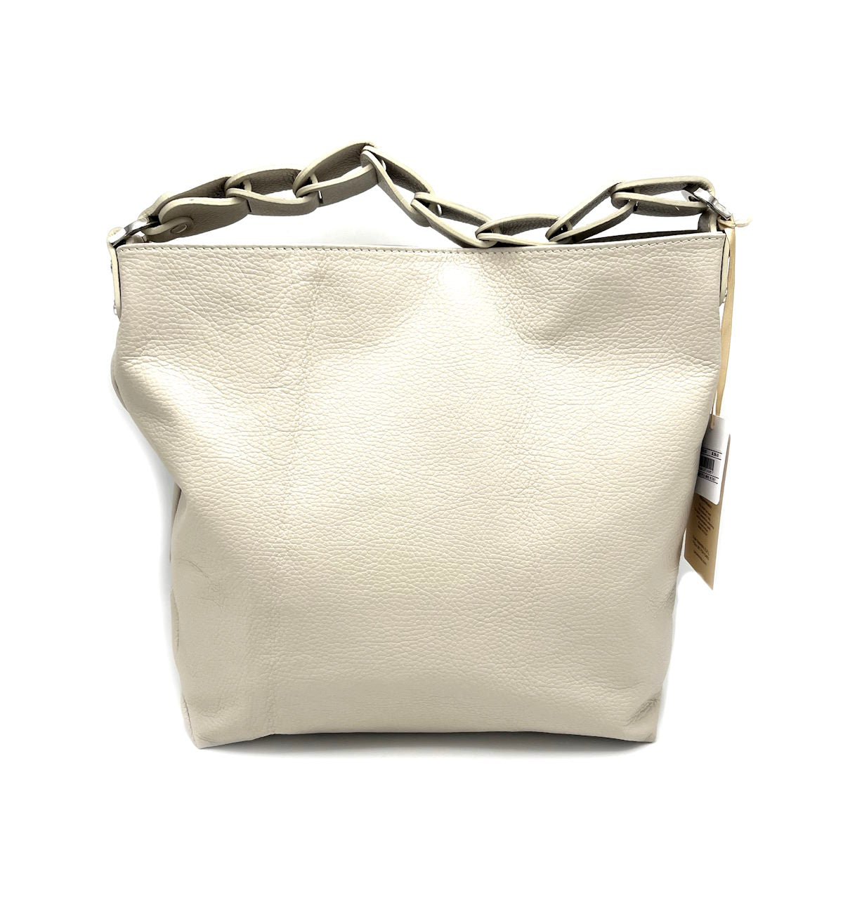 Genuine leather shoulder bag, big size, Made in Italy, art. 112420