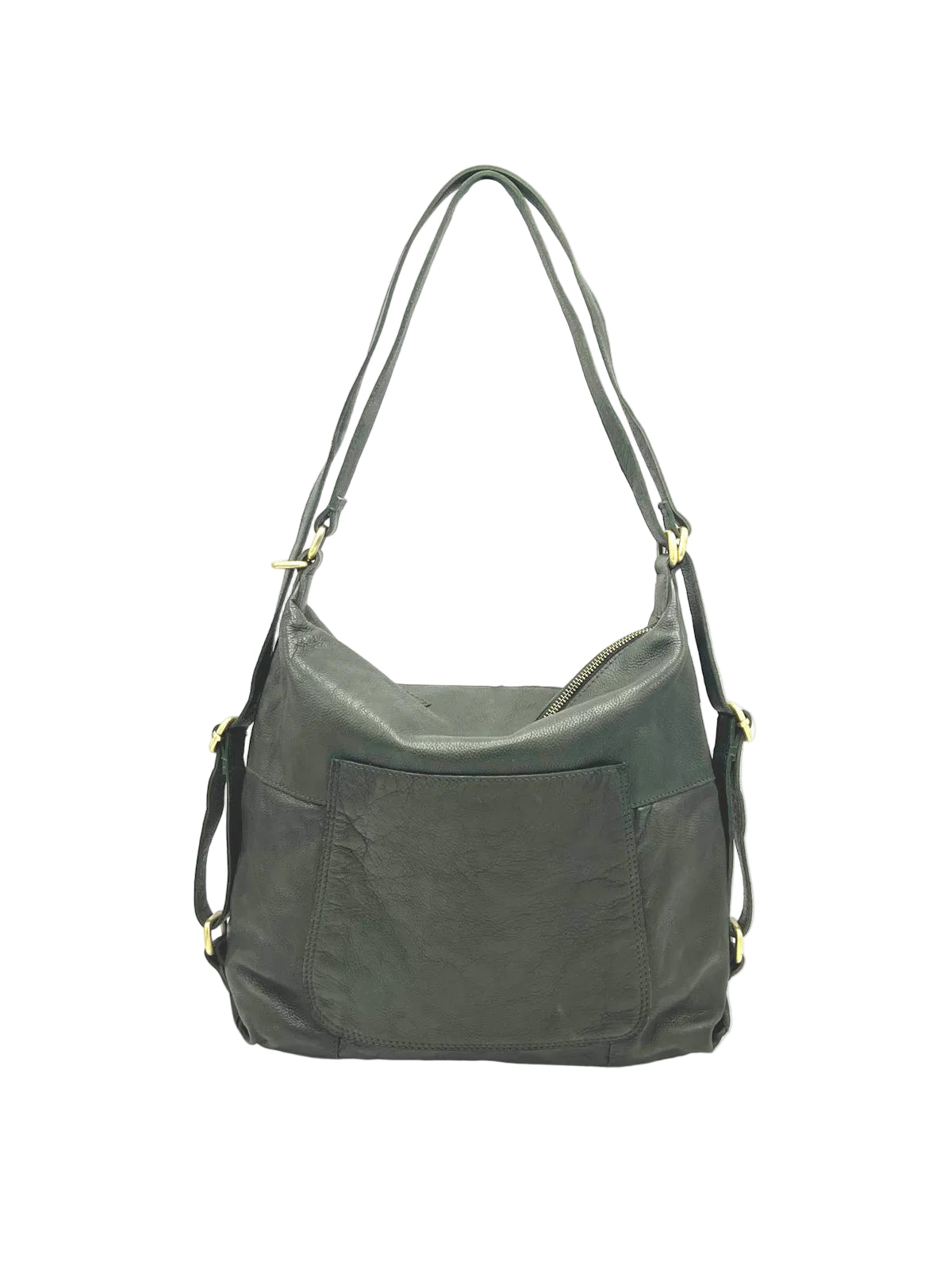 Genuine Leather Convertible Backpack Crossbody Bag, art. 1912