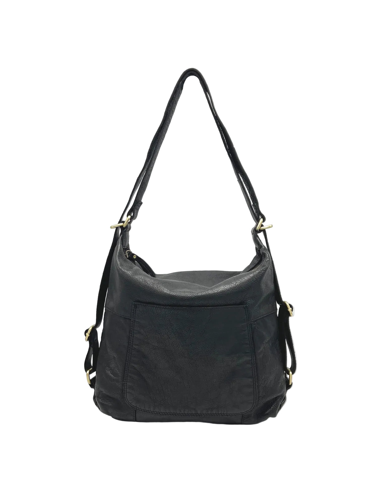 Genuine Leather Convertible Backpack Crossbody Bag, art. 1912