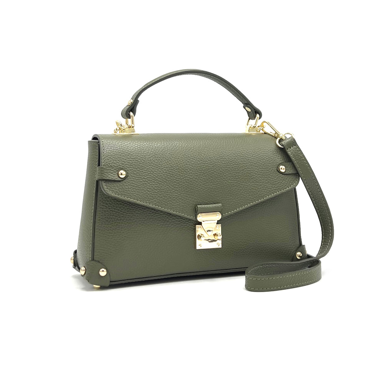 Genuine leather shoulder bag, Made in Italy, art. 112639