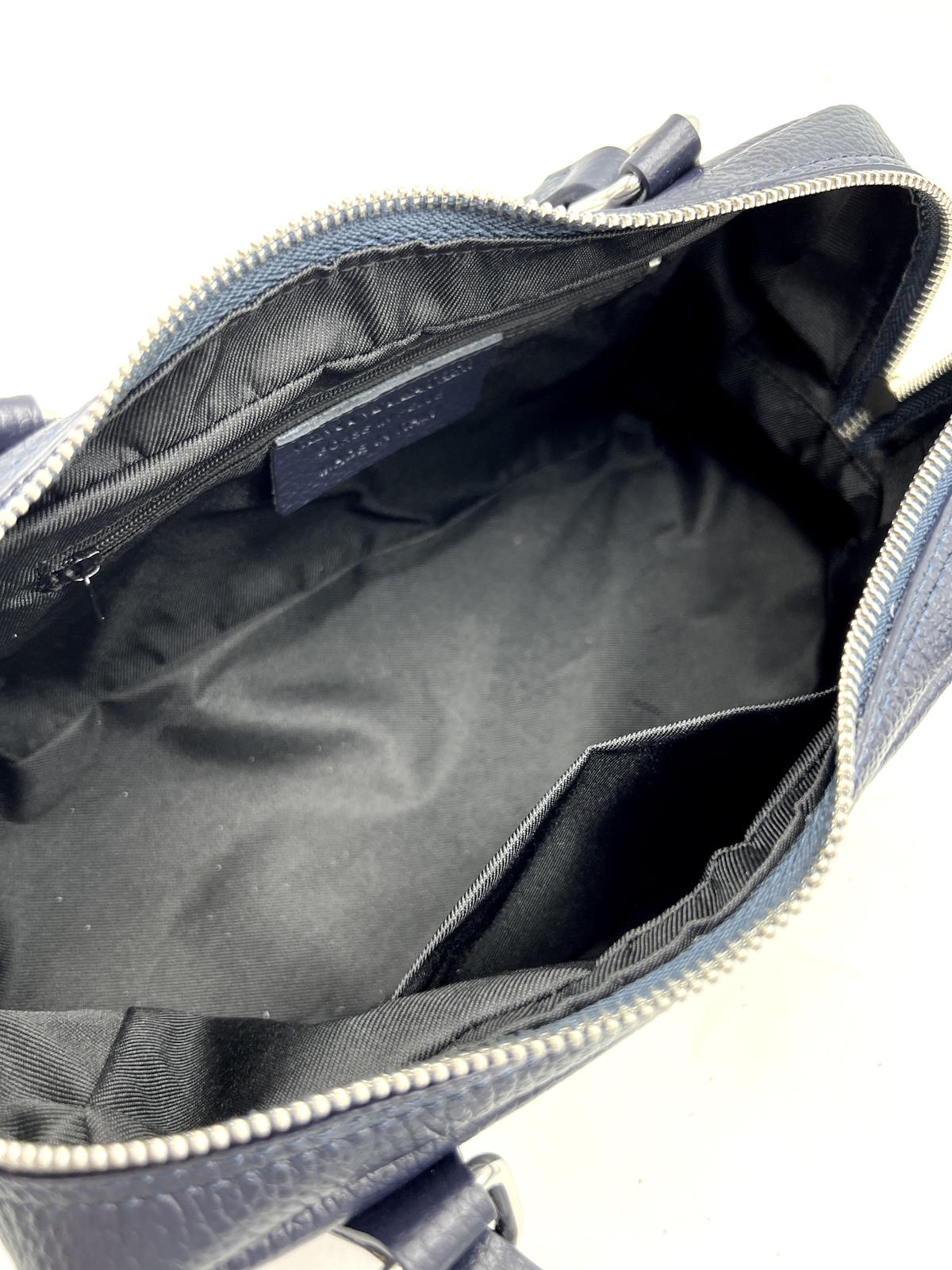 Genuine Leather Shoulder Bag, Made in Italy, art. 112767