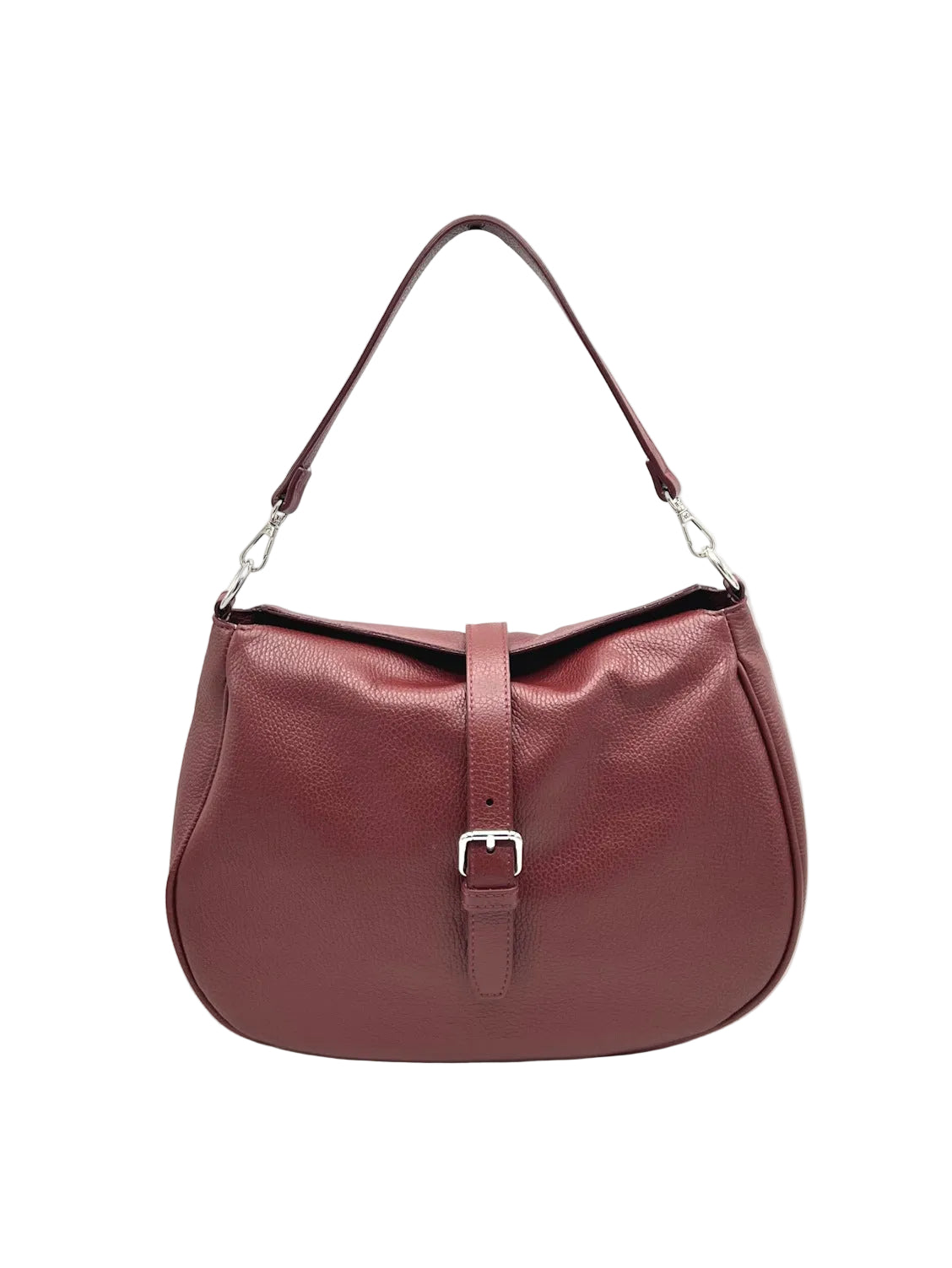 Genuine Leather Spacious Shoulder Bag, Made in Italy, art. 112766