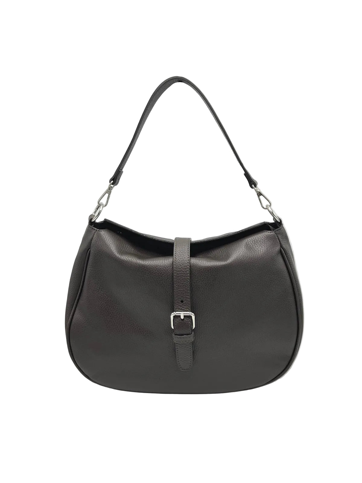 Genuine Leather Spacious Shoulder Bag, Made in Italy, art. 112766
