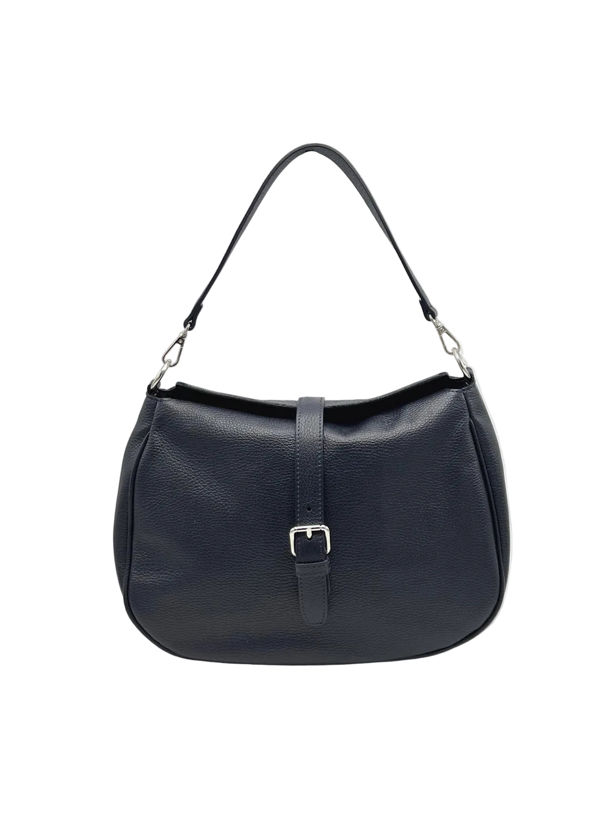 Genuine Leather Spacious Shoulder Bag, Made in Italy, art. 112766