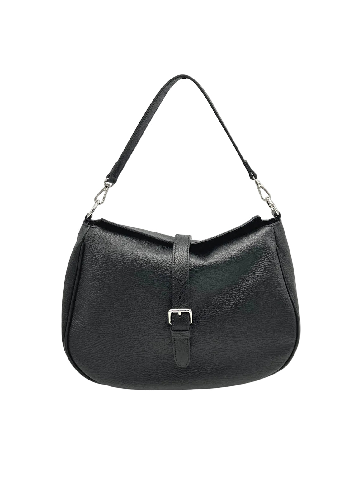 Genuine Leather Spacious Shoulder Bag, Made in Italy, art. 112766