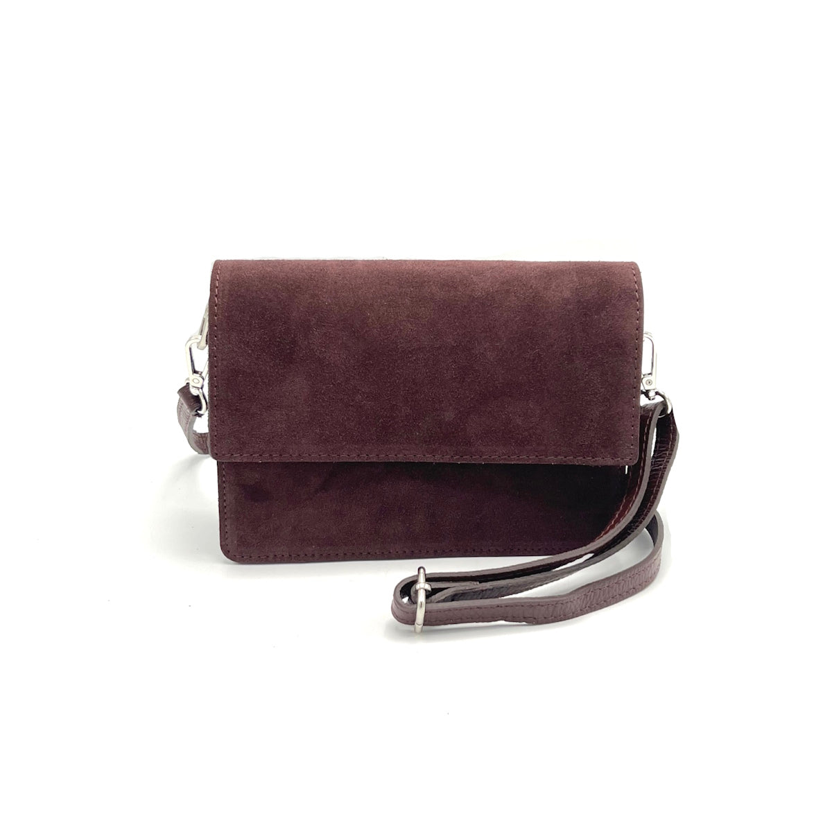 Suede leather shoulder bag, Made in Italy, art. 112640