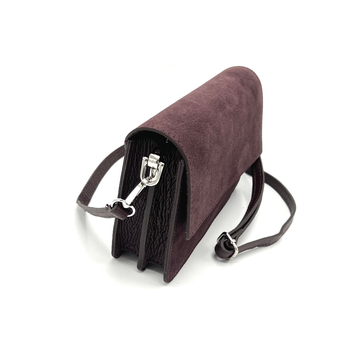 Suede leather shoulder bag, Made in Italy, art. 112640