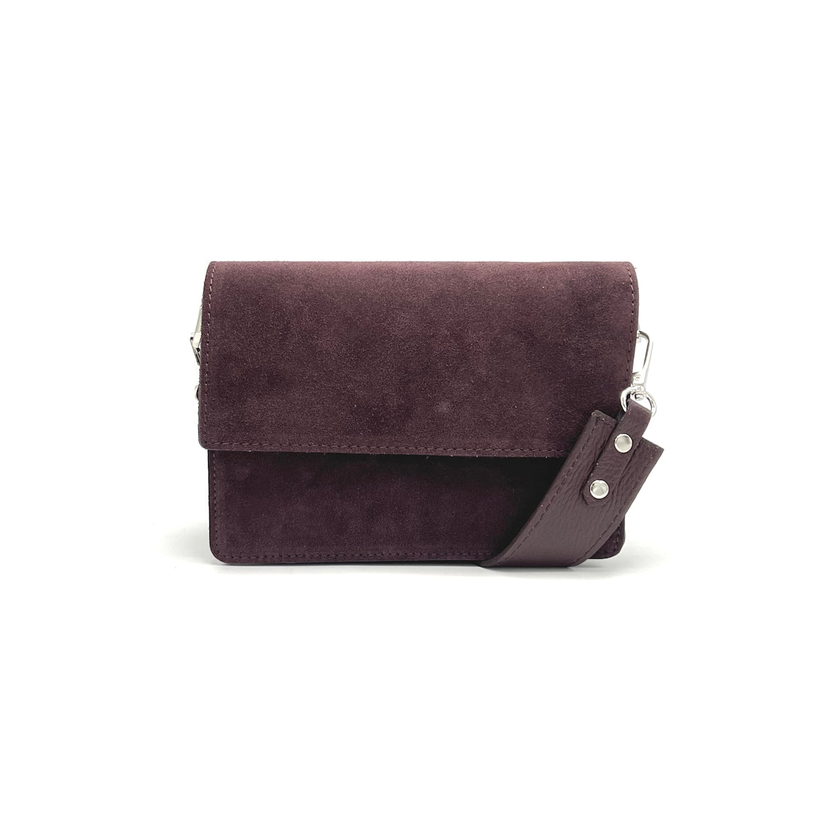 Suede leather shoulder bag, Made in Italy, art. 112640