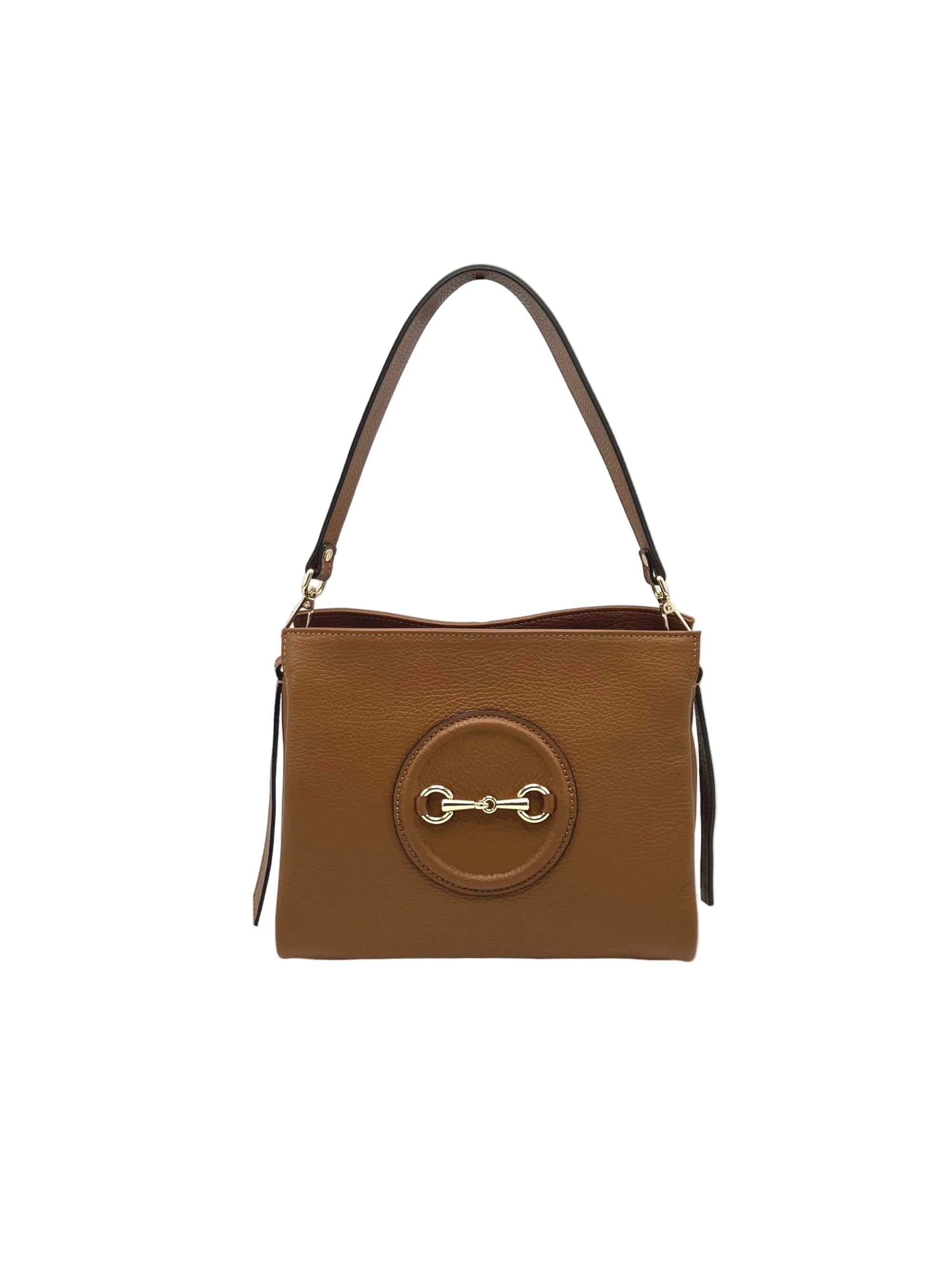 Genuine Leather Shoulder Bag, Made in Italy, art. 112770