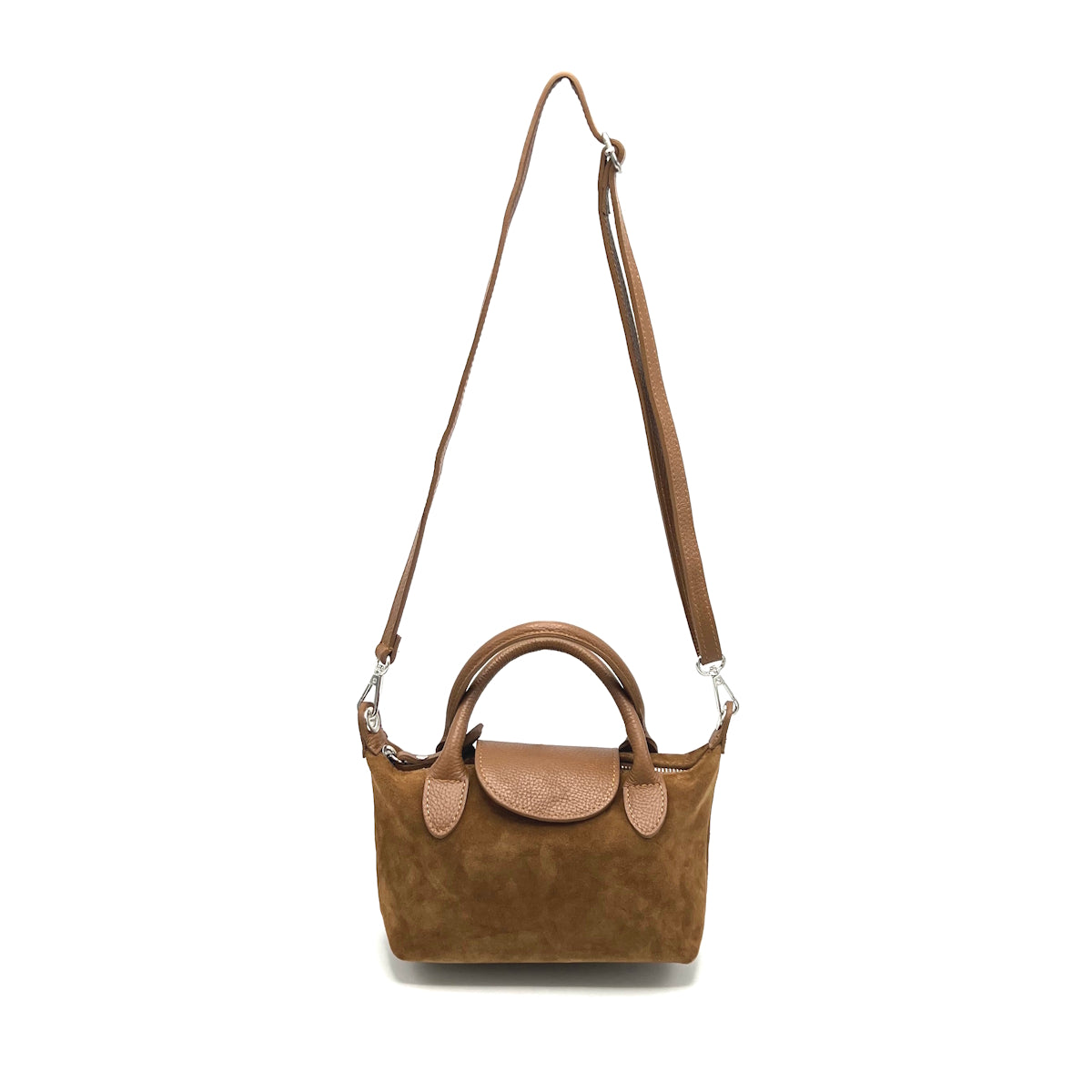 Suede leather shoulder bag, Made in Italy, art. 112641