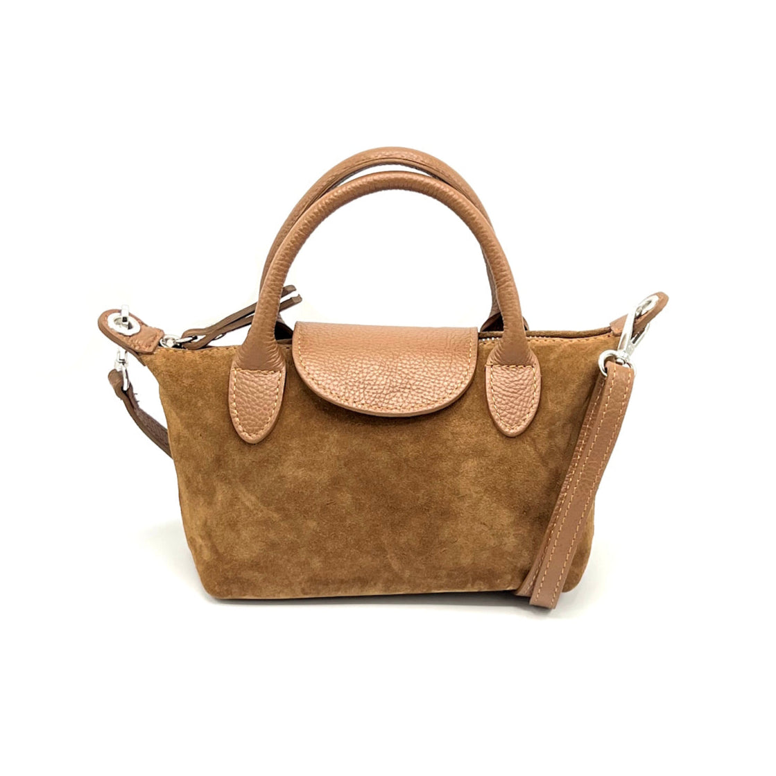 Suede leather shoulder bag, Made in Italy, art. 112641