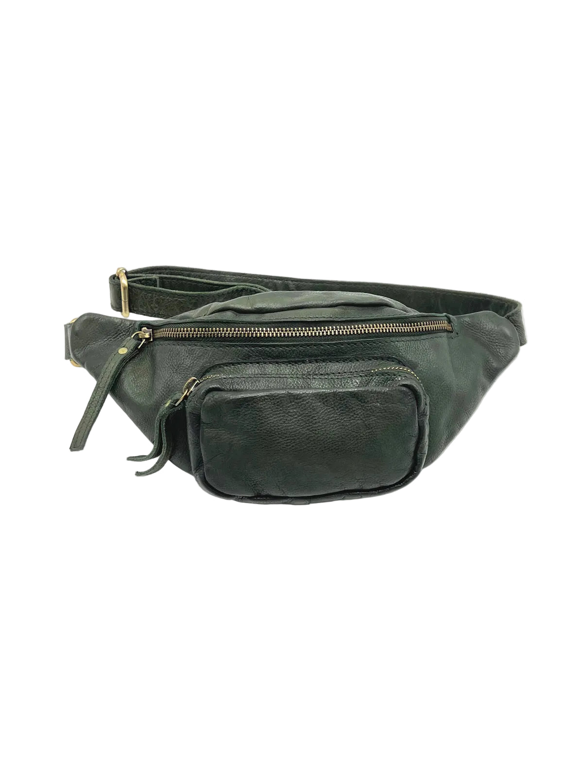 Vintage Leather Belt Bag, Made in Italy, art. 2074