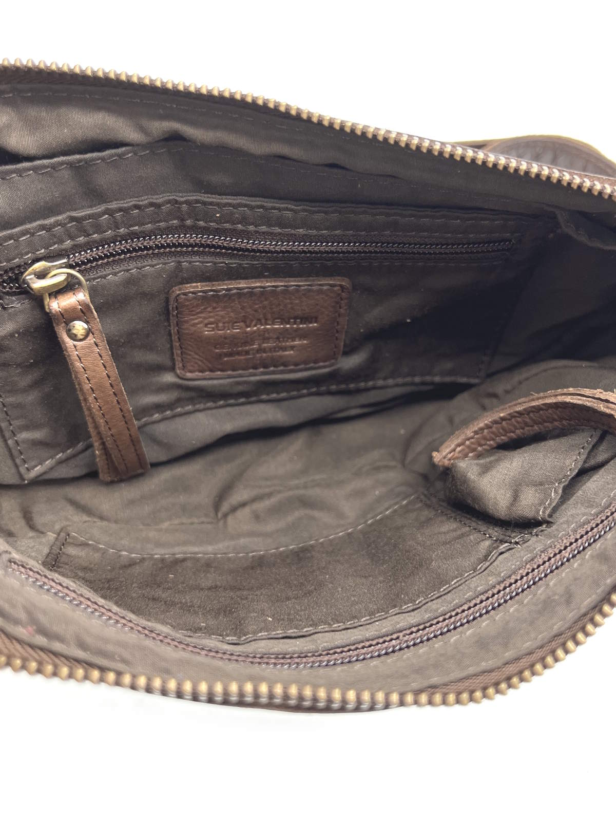 Small Genuine Leather Shoulder Bag, Made in Italy, art. 2032