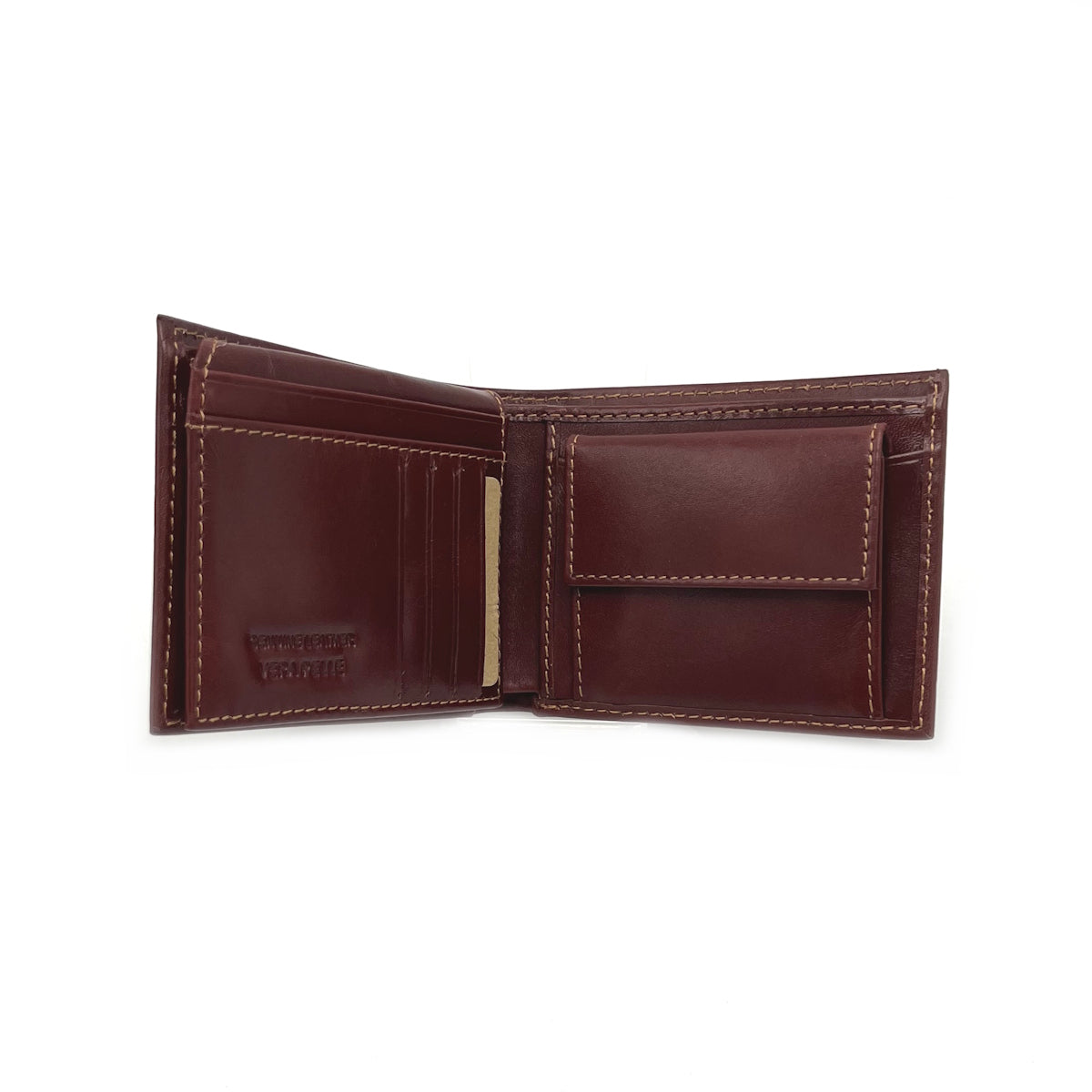 Buffered leather wallet for men, art. 58992