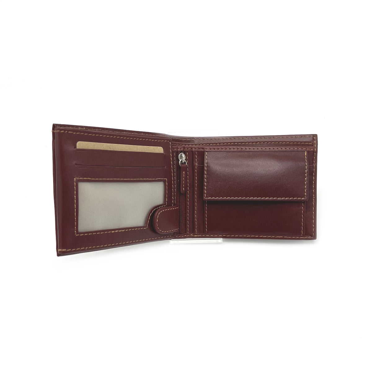 Buffered leather wallet for men, art. 58261
