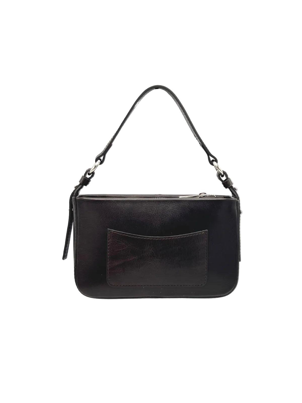Small Genuine Leather Shoulder Bag, Made in Italy, art. 112769