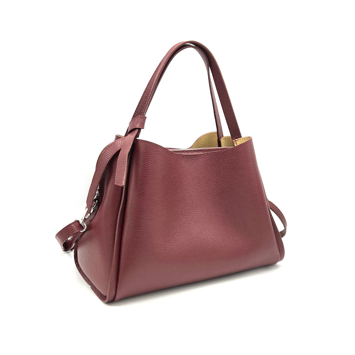 Genuine leather hand bag XL, Made in Italy, art. 112643