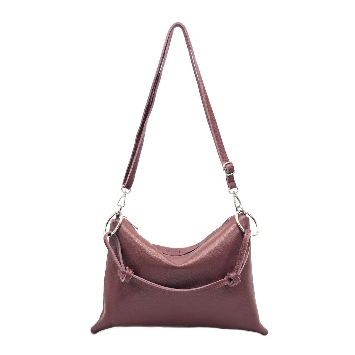 Genuine leather shoulder bag, Made in Italy, art. 112586