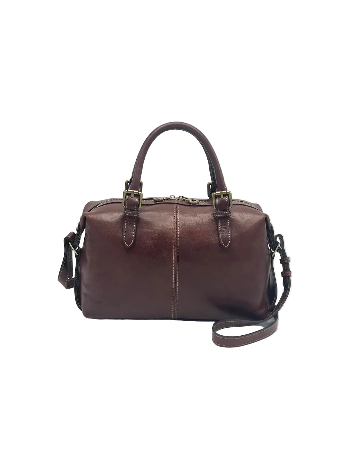 Genuine Leather Boston Satchel Bag for Women, Made in Italy, art. 112773