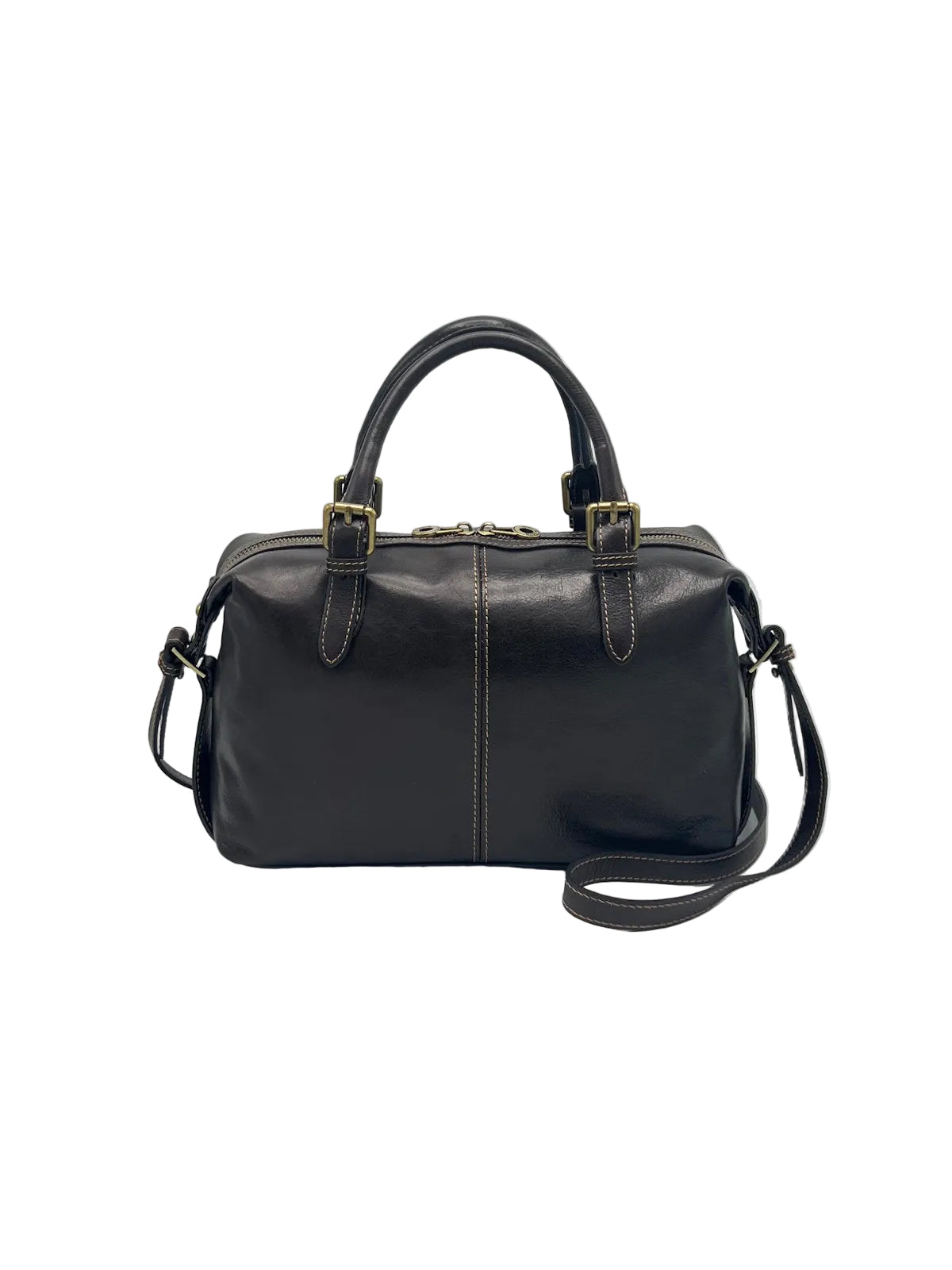 Genuine Leather Boston Satchel Bag for Women, Made in Italy, art. 112773