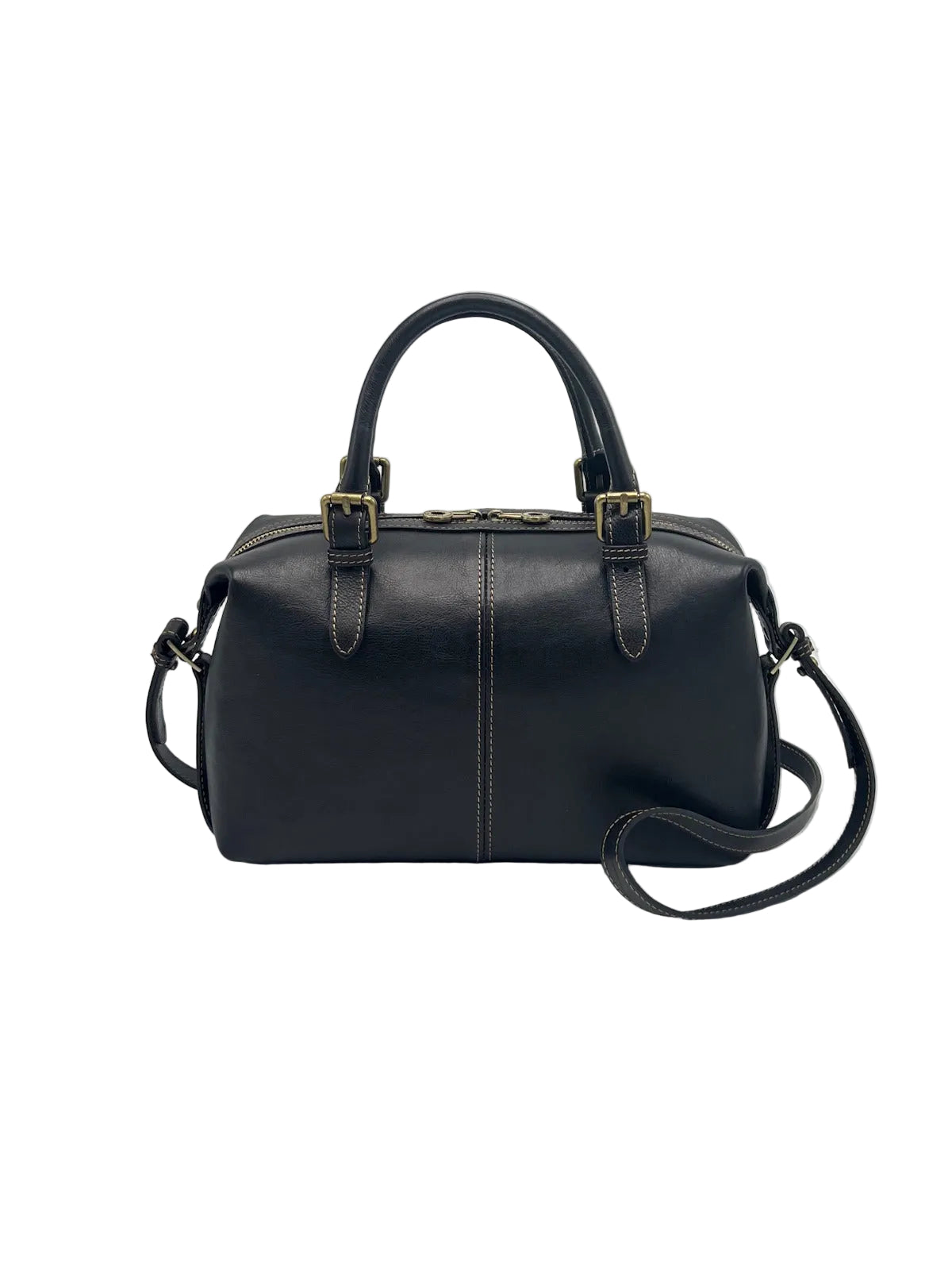Genuine Leather Boston Satchel Bag for Women, Made in Italy, art. 112773