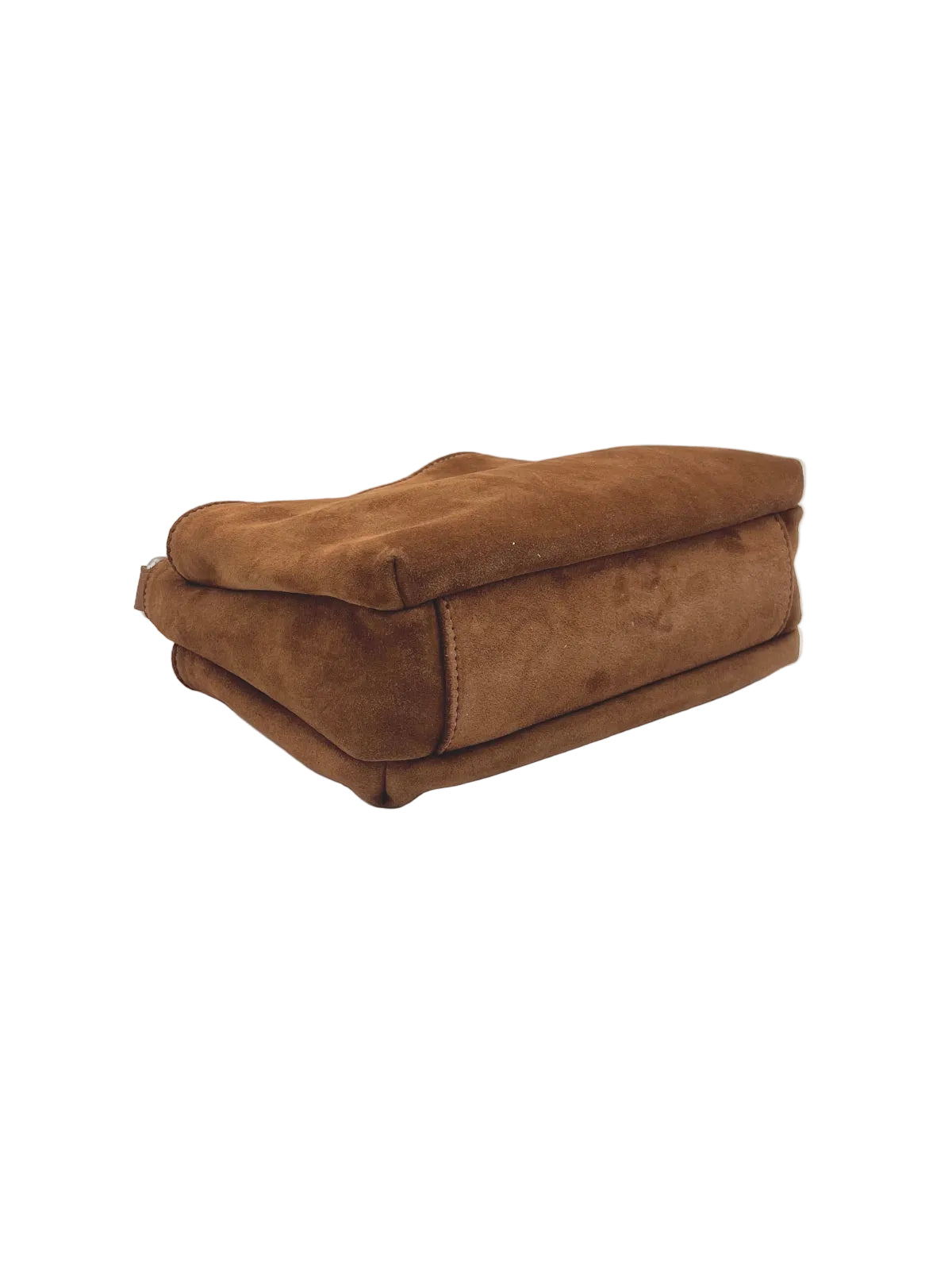 Triple Compartment Suede Crossbody Bag, Made in Italy, art. 112772