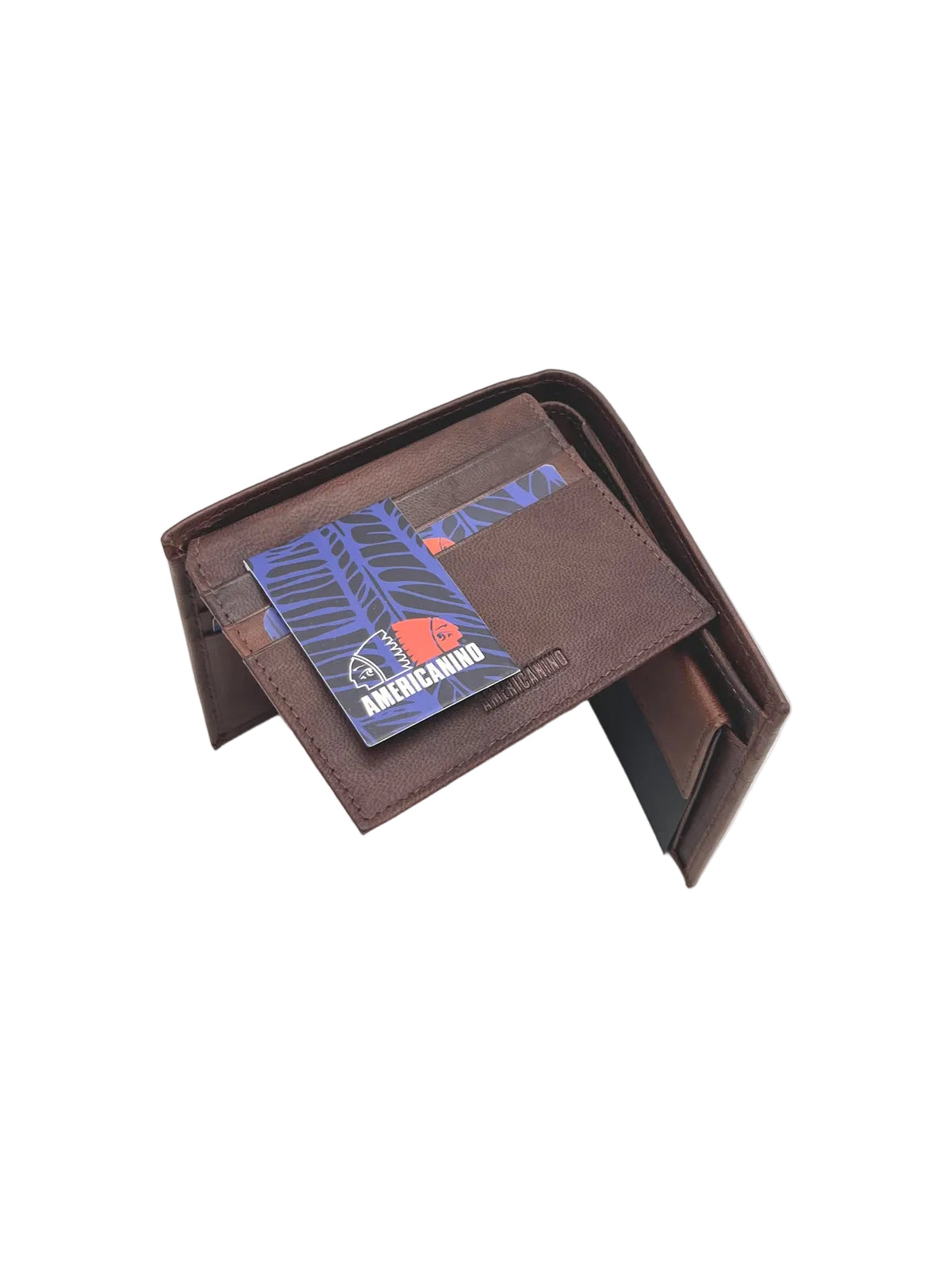 Small Embossed Vintage Genuine Leather Bifold Wallet , Brand Americanino, Art. PDK514-9