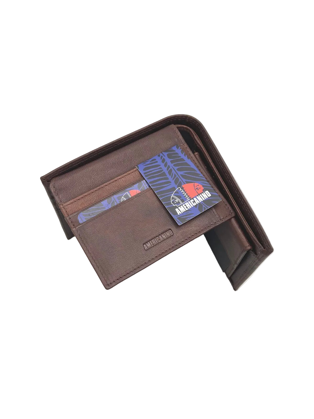 Vintage Genuine Leather Bifold Wallet with ID Window, Brand Americanino, Art. PDK487-1.425