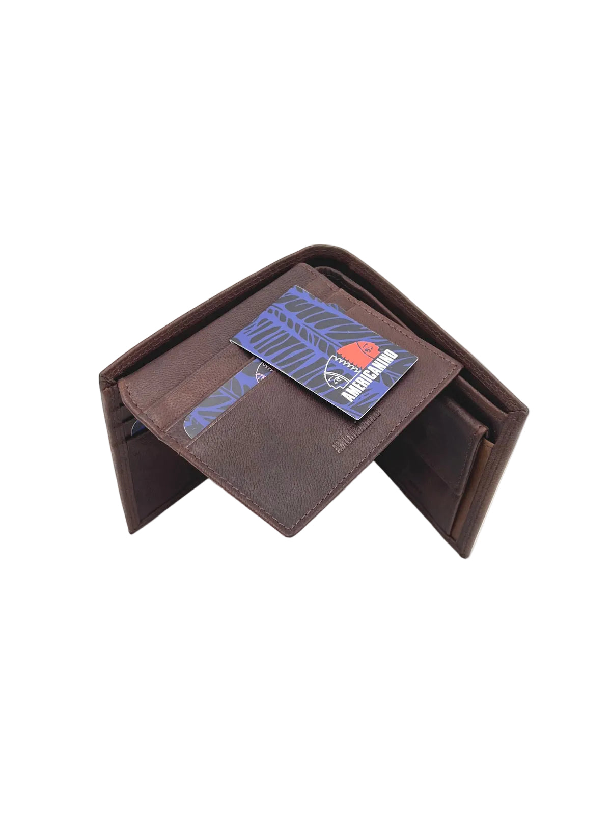 Small Vintage Genuine Leather Bifold Wallet with ID Window, Brand Americanino, Art. PDK487-9.425