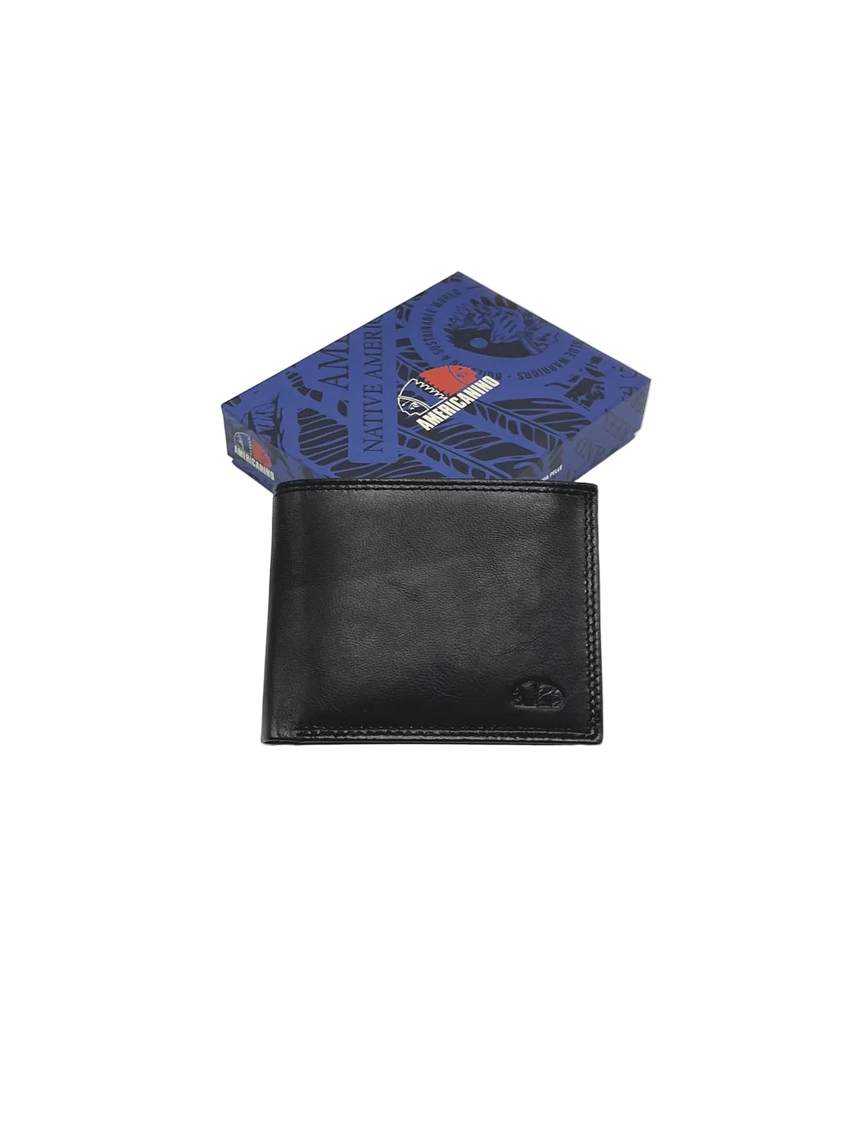 Small Vintage Genuine Leather Bifold Wallet with ID Window, Brand Americanino, Art. PDK487-9.425