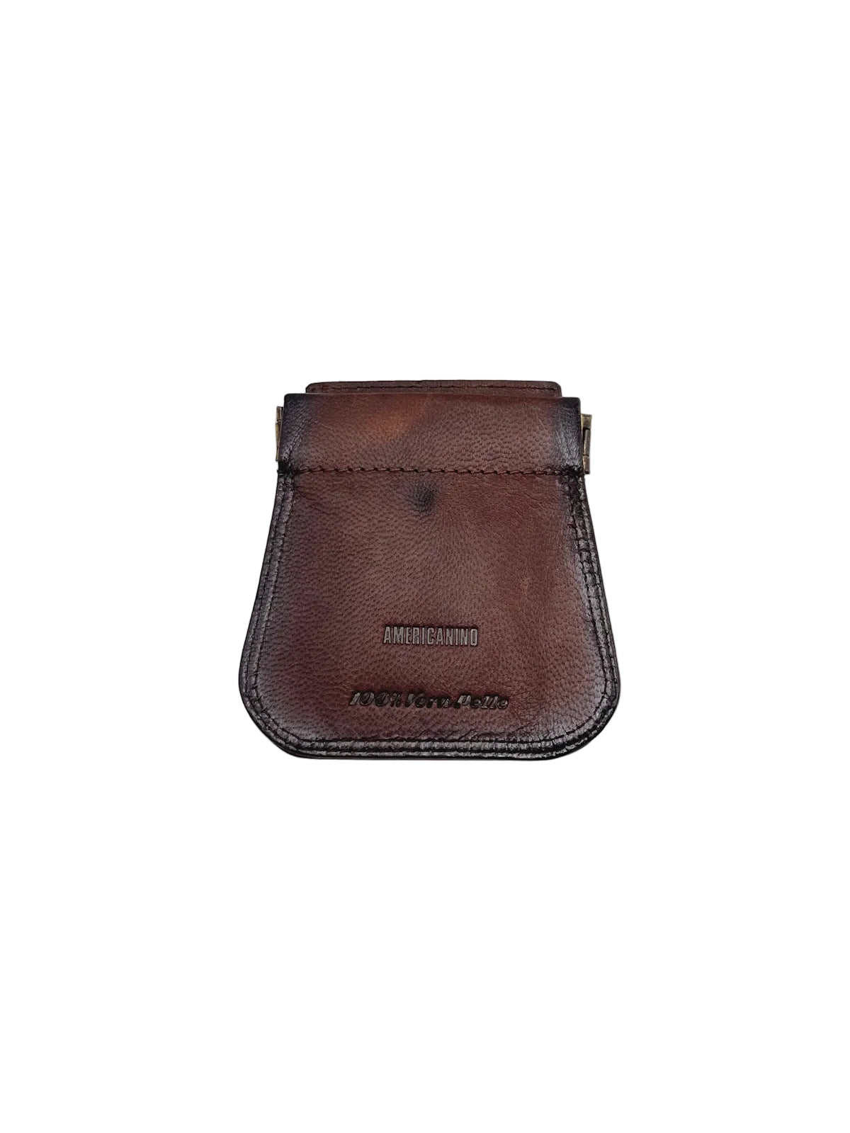 Vintage Genuine Leather Money Clip Coin Purse, Brand Americanino, Art. PDK487-15