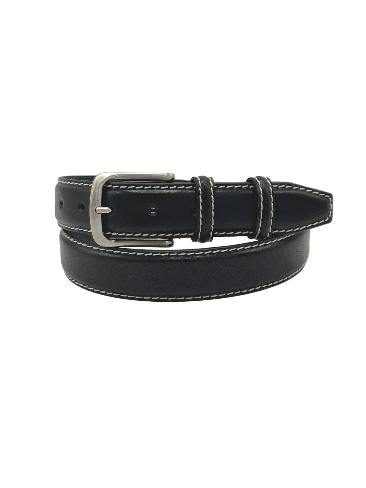 Classic Genuine Leather 35mm Men's Belt with Thick Contrast Stitching, Made in Italy, art. 3000.35.391