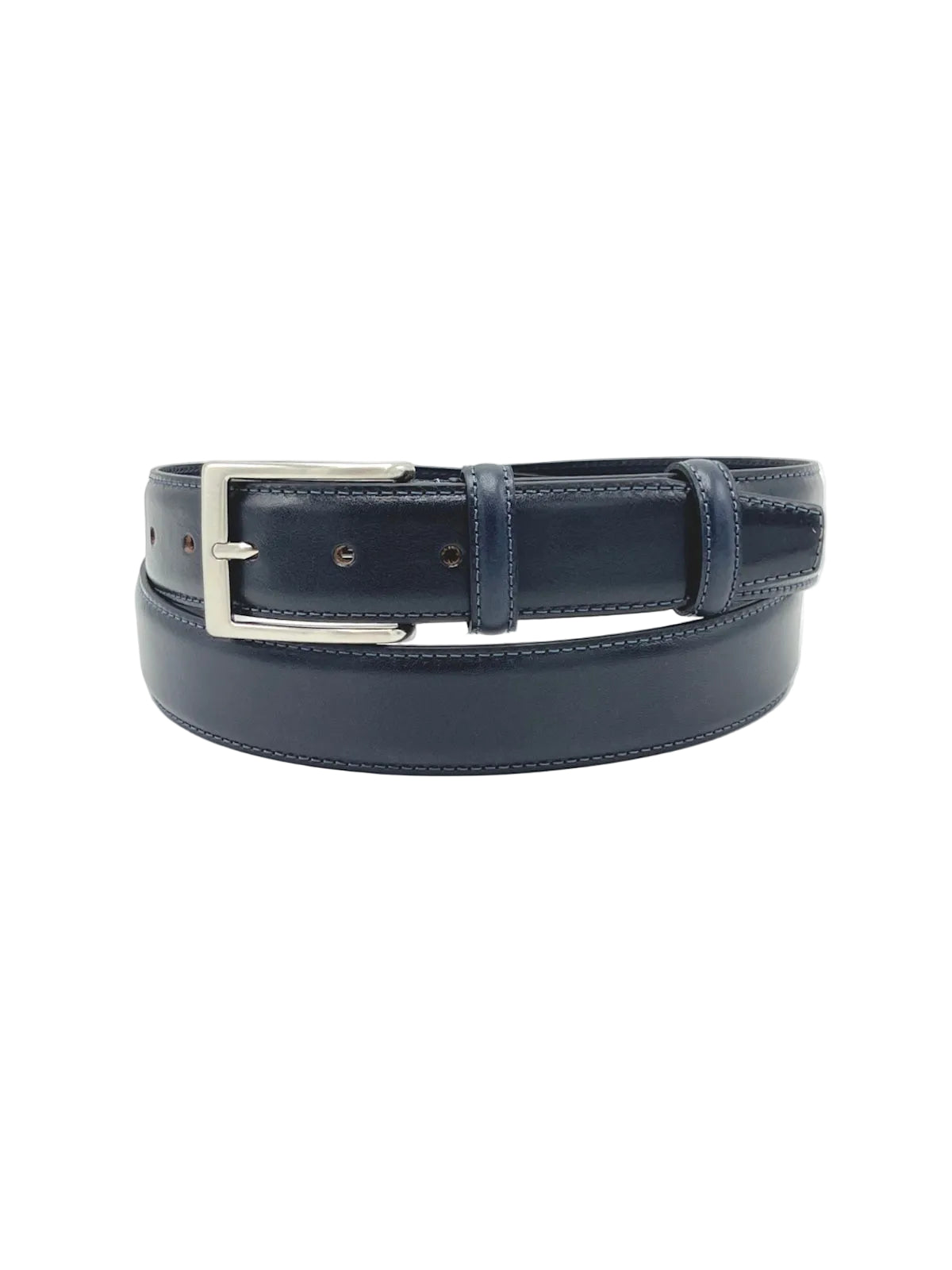 Classic Genuine Leather 35mm Men's Belt with Single-Row Stitching, Made in Italy, art. 035/1.391