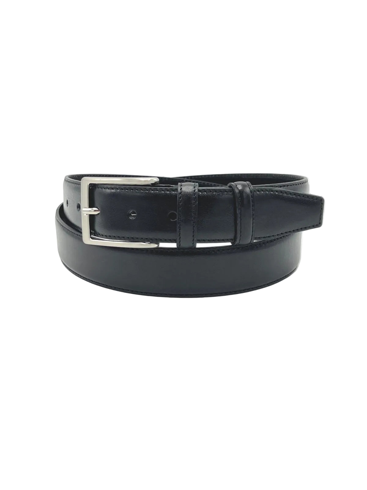 Classic Genuine Leather 35mm Men's Belt with Single-Row Stitching, Made in Italy, art. 035/1.391