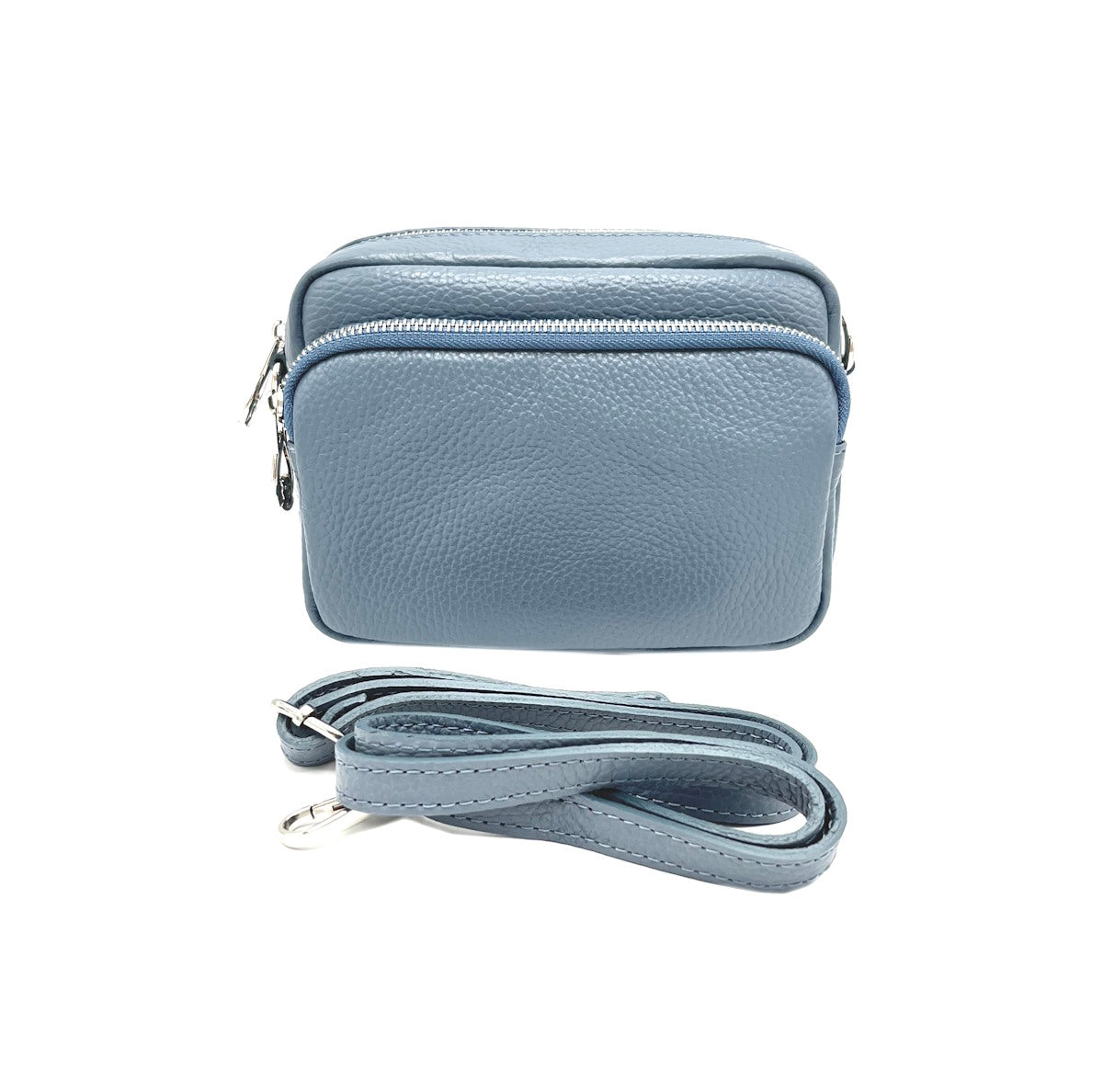 Genuine leather shoulder bag, for women, made in Italy, art. 112424