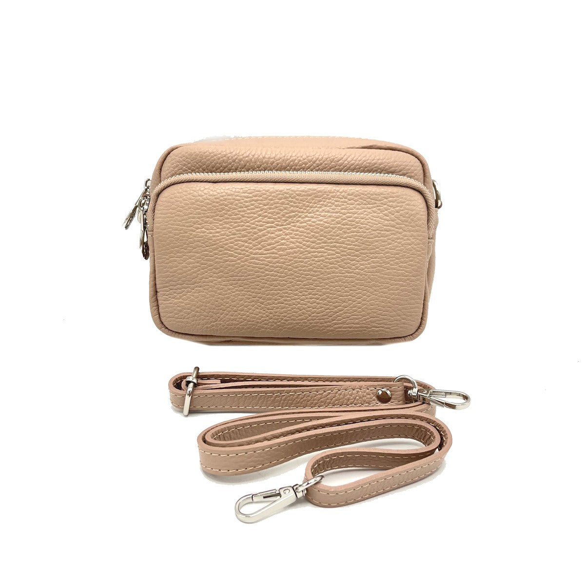 Genuine leather shoulder bag, for women, made in Italy, art. 112424