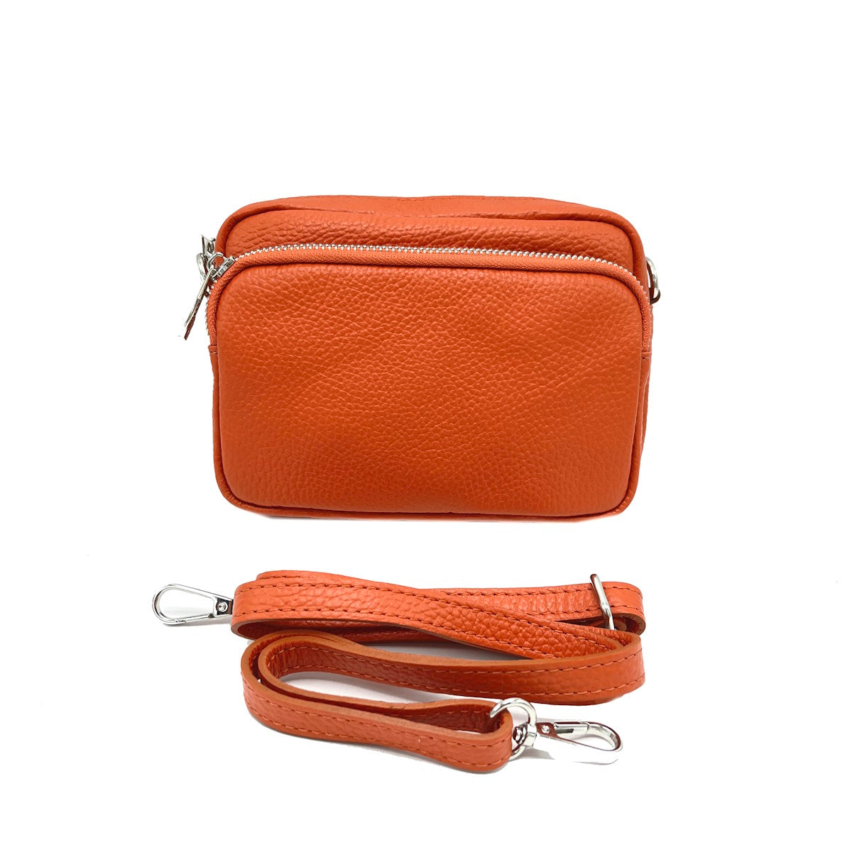 Genuine leather shoulder bag, for women, made in Italy, art. 112424