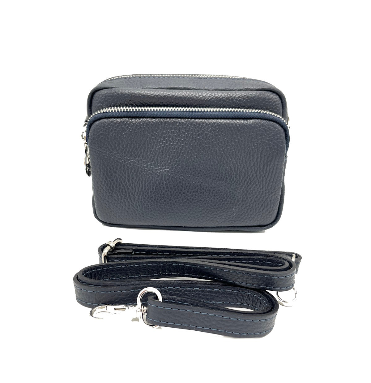 Genuine leather shoulder bag, for women, made in Italy, art. 112424