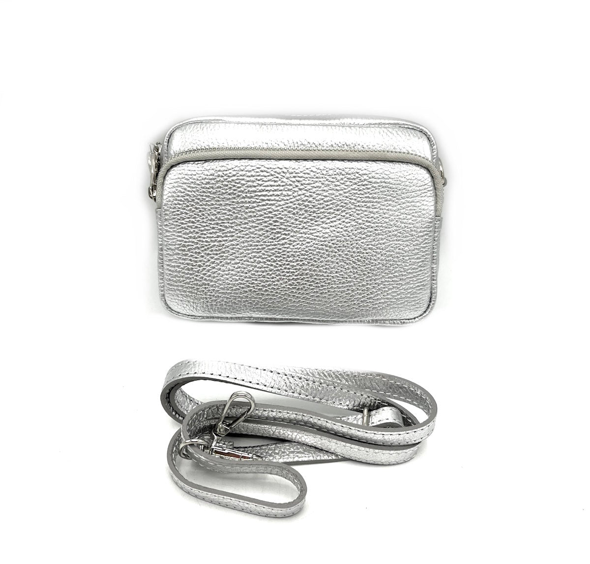 Genuine leather shoulder bag, for women, made in Italy, art. 112424