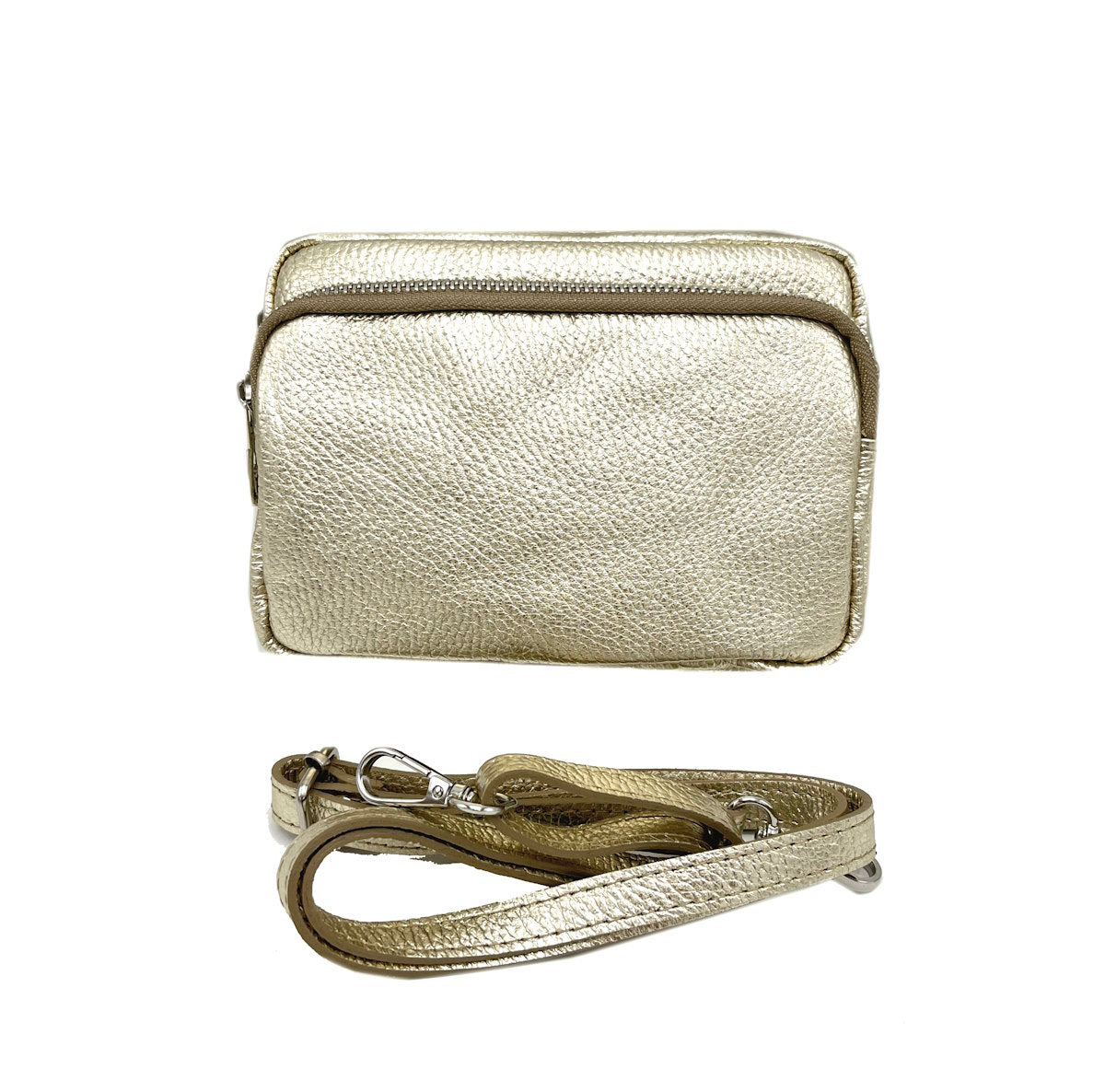 Genuine leather shoulder bag, for women, made in Italy, art. 112424